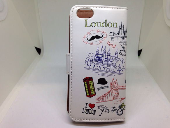 新品送料無料 iPhoneケース 手帳型 ロンドン　 3枚目の画像