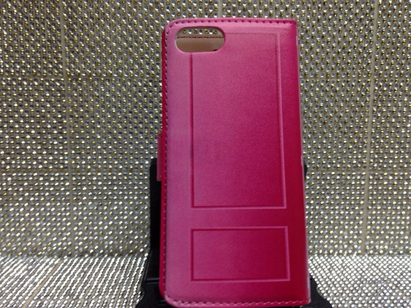 新品送料無料 iPhoneケース 手帳型　ピンクのドア 3枚目の画像