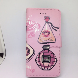 新品送料無料iPhoneケース　手帳型　香水 2枚目の画像