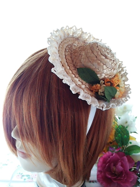 かよこ様オーダーページ　お花の麦わら帽子　ハンドメイド かよこ様オーダーページ お花の麦わら帽子 ハンドメイド かよこ