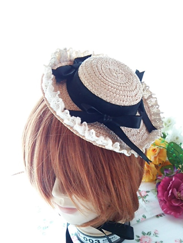 ※専用です　【新品未使用タグ付き】　カノンリボンキャペリン　麦わら帽子 専用です 【新品未使用タグ付き】 カノンリボンキャペリン