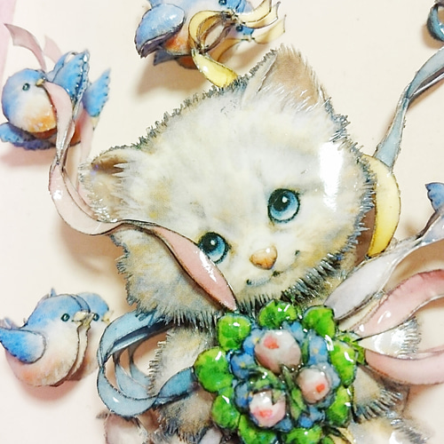 シャドーボックス3Dアート ねこ 立体・オブジェ artcottage シャドーボックス3Dアート ねこ 立体・オブジェ artcottage