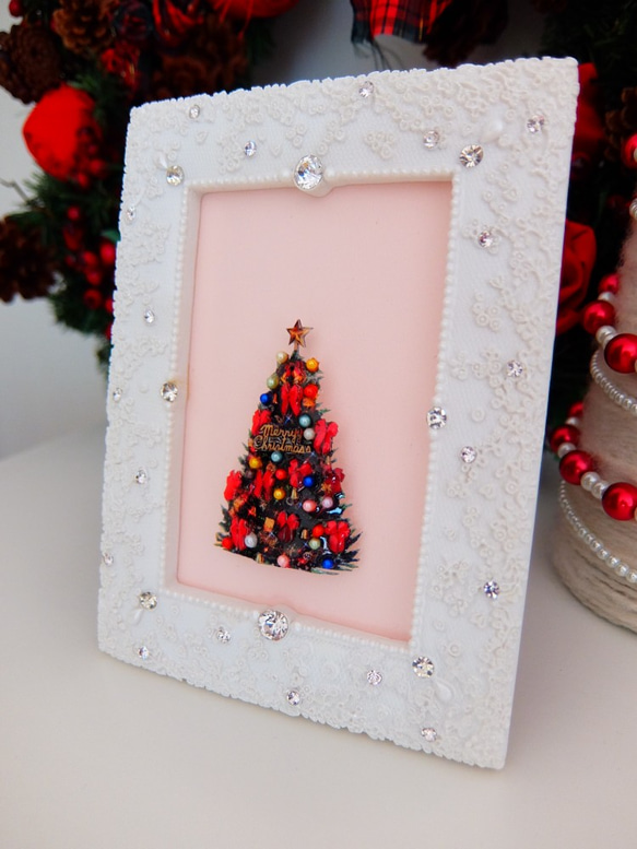 シャドーボックス 完成品 クリスマス⑅︎◡̈︎*