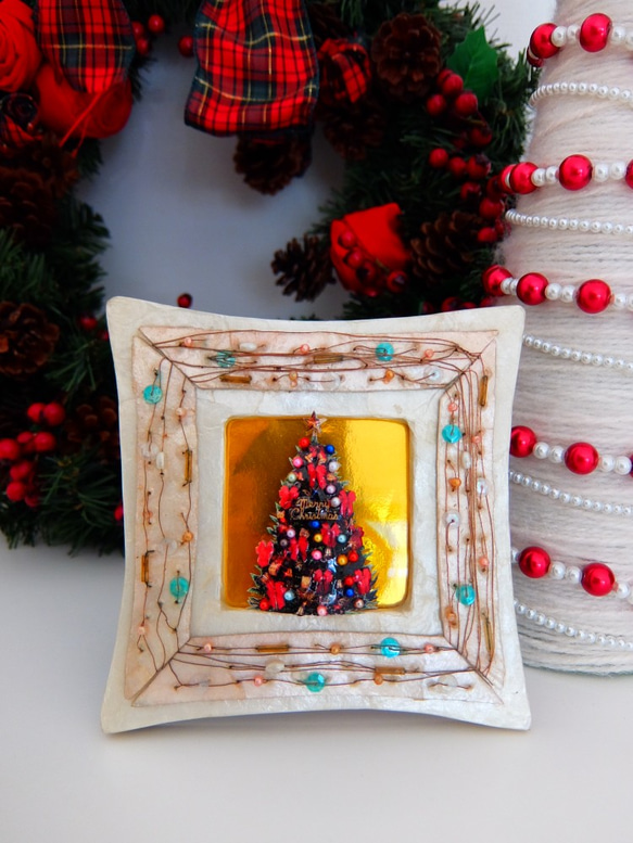 シャドーボックス 完成品 クリスマス✧︎*。