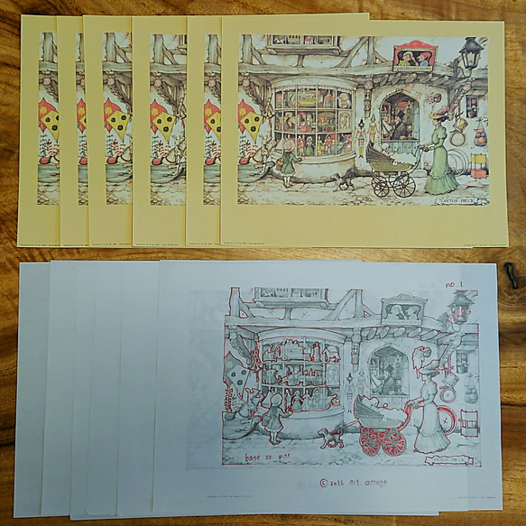 アントンペック トイショップ シャドーボックス用プリント６枚＋カット指示書付き 3枚目の画像