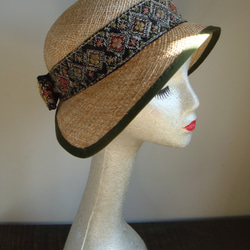 ビンテージリボンの夏帽子 3枚目の画像