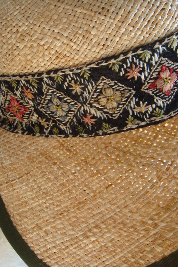 ビンテージリボンの夏帽子 4枚目の画像