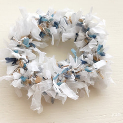 旗髮圈【天空】／hair accessories 第1張的照片