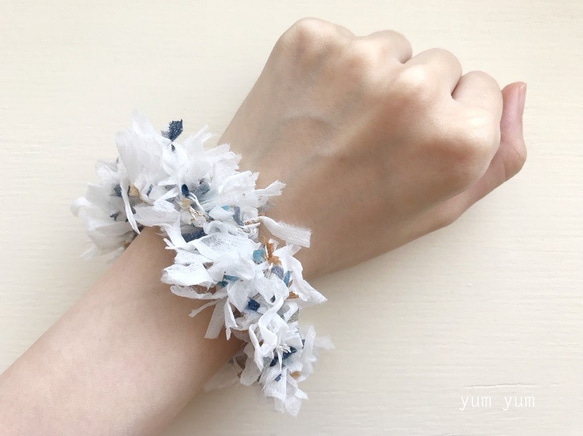 旗髮圈【天空】／hair accessories 第4張的照片