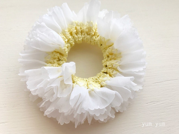 雛菊髮圈／hair accessories 第1張的照片