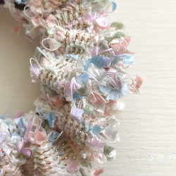 粗花呢絲帶髮圈[糖果]／hair accessories 第3張的照片