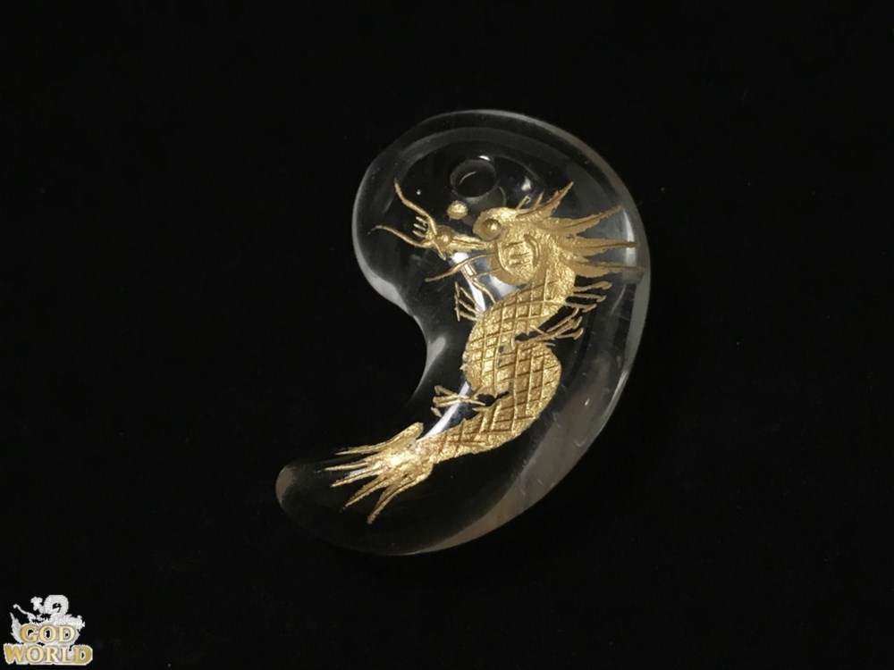 水晶 勾玉 手彫り金龍【L-14】 天然石 godworld 通販 2080487 水晶 勾玉 手彫り金龍【L-14】 天然石 godworld 通販 2080487
