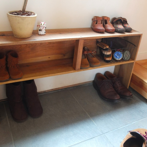 長い箱 足付き（送料無料！） 靴箱・下駄箱・シューズラック naramikan