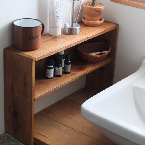 小さい箱 足付き（送料無料） 棚・シェルフ・ラック naramikan 通販