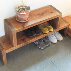 踏み台兼用棚 大小2点ハッピーセットセット（送料無料！） 棚