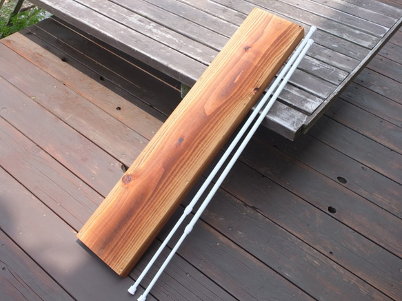 つっぱり棒の棚　（70~90cmオーダーメイド）送料無料！ 5枚目の画像