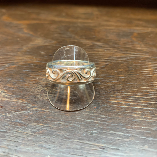 唐草模様透し彫りシルバーリング19号 指輪・リング Roy's plus 通販