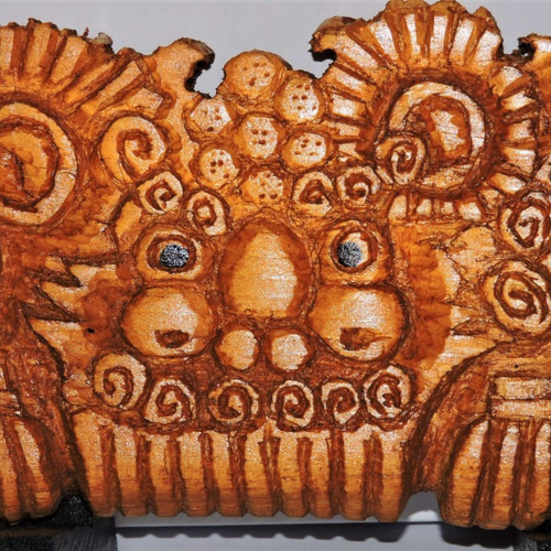 獅子　木彫り　だんじり 木彫 古澤 - #獅子 #獅噛 #鬼熊 #欅 #表札 #だんじり #地車