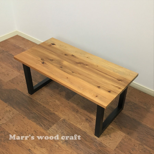 国産杉の無垢材を使ったローテーブル 45x90cm オイル仕上げ ミディアム