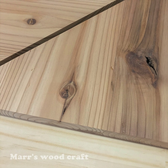 木工工作・DIYに使える木材端材板　三角形　25ｘ25cm　30枚セット　国産杉　無塗装　天然木　クラフト素材 8枚目の画像