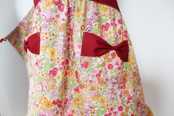 [適合兒童] 120〜140自由瑪格麗特安妮瑪格麗特·安妮圍裙設置粉紅色 第2張的照片