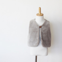 Creema限量幸運袋[可用80-120尺寸] Fox Fur的蓬鬆背心，圍巾和獎勵 第5張的照片