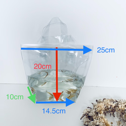 *可以盛水*帶拉鍊的乙烯基袋Eco袋Aqua袋Medaka袋 第8張的照片