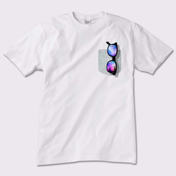 Tシャツ メンズ レディース ミラーサングラス サイズ選択可【送料無料】 1枚目の画像