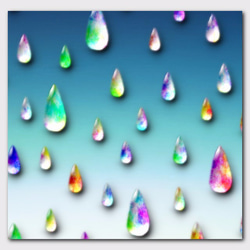 iPhone Android 手帳型スマホケース 雨 カラフル【送料無料】 2枚目の画像
