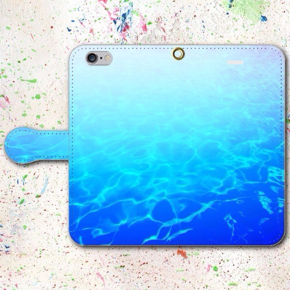 iPhone Android的筆記本型手機殼海水表層免費送貨 第1張的照片