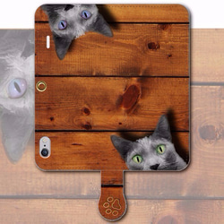 可愛的iPhone Android的筆記本型手機殼貓免費送貨 第3張的照片