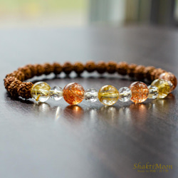 【自己表現力を高め、良いエネルギーを呼び寄せたいあなたへ！レア・希少！極小4mm・5mm・6mm】サンストーン×タイチン 4枚目の画像