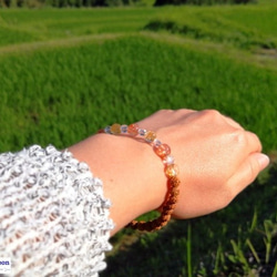 【自己表現力を高め、良いエネルギーを呼び寄せたいあなたへ！レア・希少！極小4mm・5mm・6mm】サンストーン×タイチン 5枚目の画像