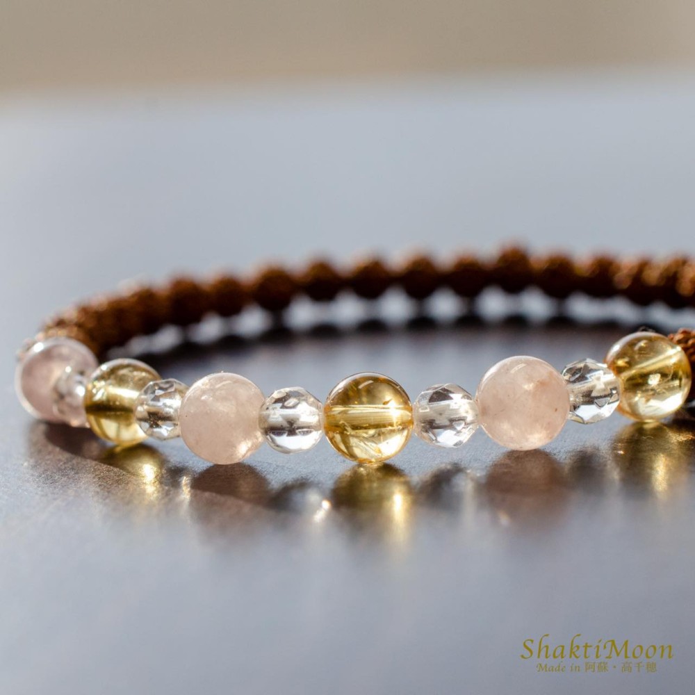 【人間関係・コミュニケーションを改善したいあなたへ！レア・希少！極小4mm5mm6mm】シトリン×モルガナイト×プレミア