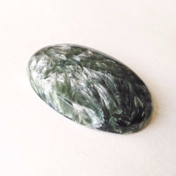 セラフィナイト05/天然石ルース・カボション・オーバル・楕円 3枚目の画像