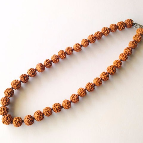 中粒ルドラクシャネックレス（菩提樹の実）・シルバー925 ネックレス