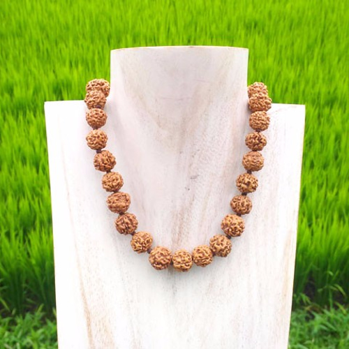 中粒ルドラクシャネックレス（菩提樹の実）・シルバー925 ネックレス