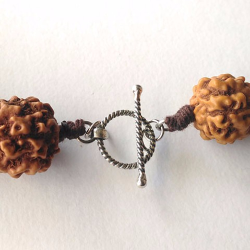 中粒ルドラクシャネックレス（菩提樹の実）・シルバー925 ネックレス