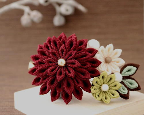 つまみ細工　秋・冬のお花　オーダー・コメント用 つまみ細工 秋・冬のお花 オーダー・コメント用
