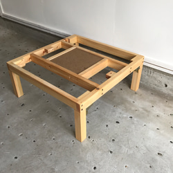 ヒノキ折り畳み座卓（炬燵使用可） 2枚目の画像