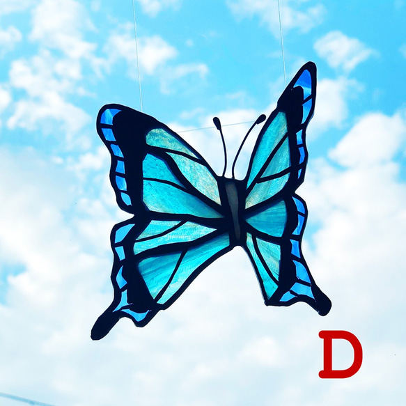 ステンドグラス サンキャッチャー　『蝶々』 【送料無料】 6枚目の画像