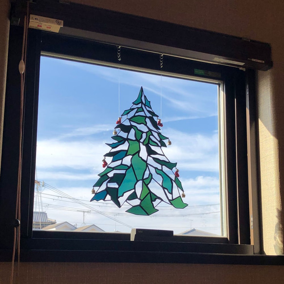 wren さま専用　ステンドグラス　ウォールデコ　クリスマスツリー　他 2枚目の画像