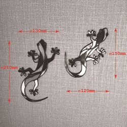 ステンドグラス　サンキャッチャー・ウォールデコ　”Gecko  ~yamori~” A《送料無料》 6枚目の画像