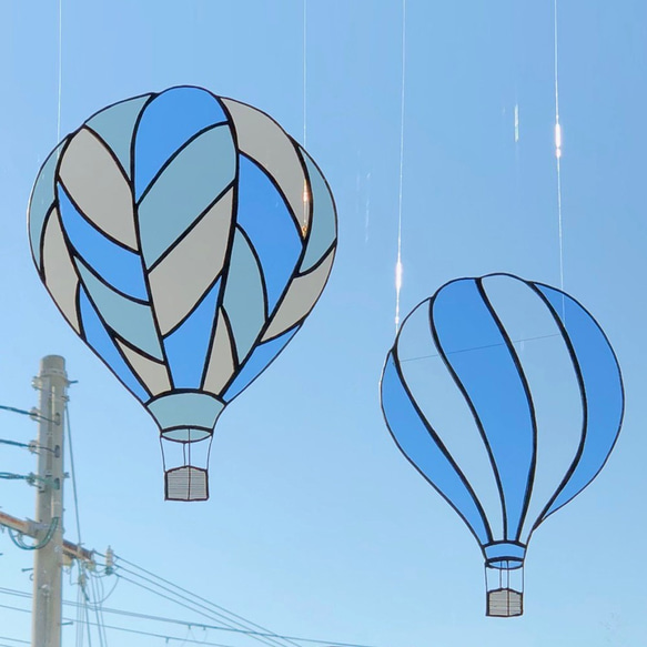 ステンドグラス サンキャッチャー ~気球Ⅱ~ 1枚目の画像