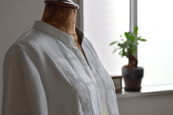家紋入色留袖　着物リメイクセットアップ　別売可（商品説明参照）着物リユース　絹１００％ 10枚目の画像