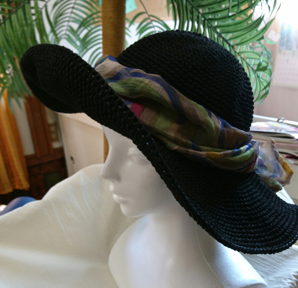 リネン麻の帽子:送料無料 3枚目の画像