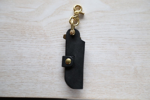 キーケース "nave（ナーヴェ）"　ブラック　【イタリアンレザー プエブロ】 5枚目の画像