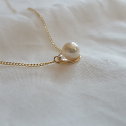 necklace│pearl│14kgf│軌道まわる星 7枚目の画像