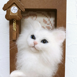 羊毛フェルト:リアルな三毛猫ちゃん 羊毛フェルト ♪めれんげど