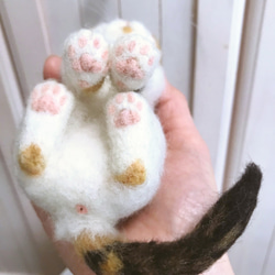 愛猫ちゃんそっくり人形(Sサイズ)オーダー作品:白三毛ちゃん 7枚目の画像